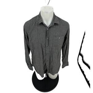 Faribault Mill Medium Men Wool Blend Striped Flannel Shirt Made In USA 46-39